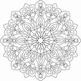 Mandala Mandalas Sheets Adult sketch template