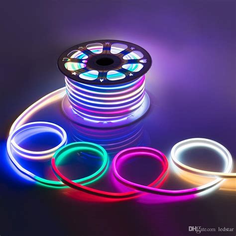 ac   flexible rgb led neon light strip ip multi color changing ledsm led rope light