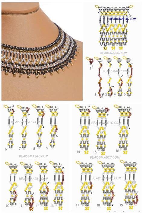 necklace diagram diy necklace patterns bead work jewelry beaded jewelry diy
