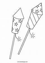 Fireworks Coloring Pages July 4th Sheets Printable Clipart Firework Draw Fourth Drawing Kids Star Artifice Craft Books Easy Patriotic Diwali sketch template