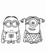 Coloring Pages Minion Birthday sketch template