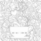 Tea Coloring Cup Getcolorings Cups sketch template