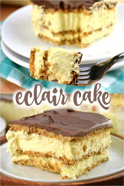 chocolate eclair cake recipe shugary sweets