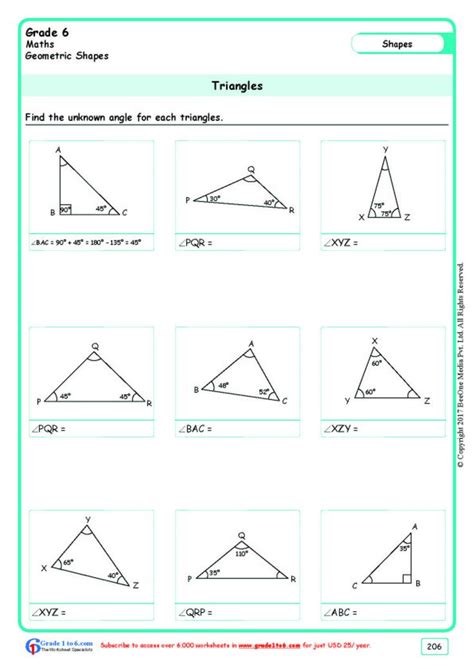 6th grade geometry worksheets geometry worksheets grade 6 math