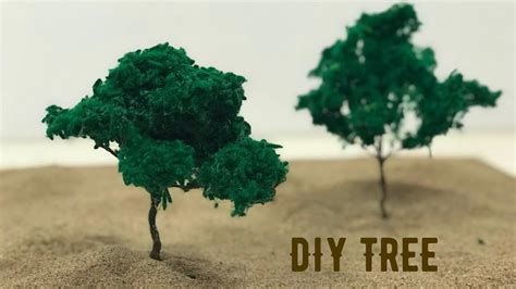 easy diy tree diorama wire tree model  tutorial tree model