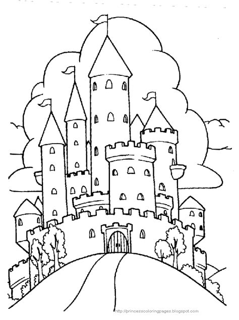disney castle coloring pages printable coloring home