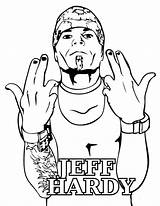 Coloring Wwe Pages Sheets Hardy Jeff Wrestling Printable sketch template
