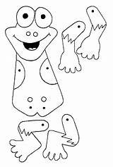 Marionetas Marioneta Kikker Froggy Movable Puppets sketch template