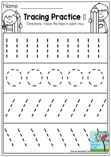 easy  print tracing lines worksheets preschool writing