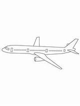 Avion Coloriages Avions A330 Airbus sketch template