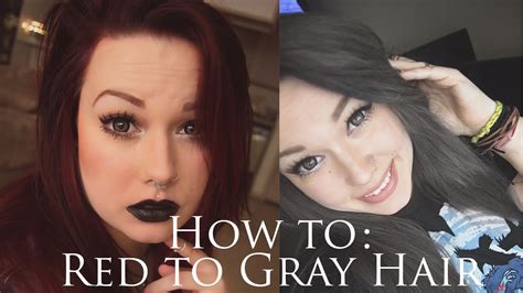 dark red  dark gray hair youtube