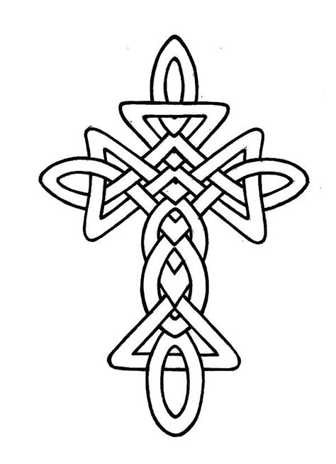 cross tattoo coloring pages  getdrawings