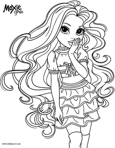 moxie girlz coloring pages photo  coloring pages timeless