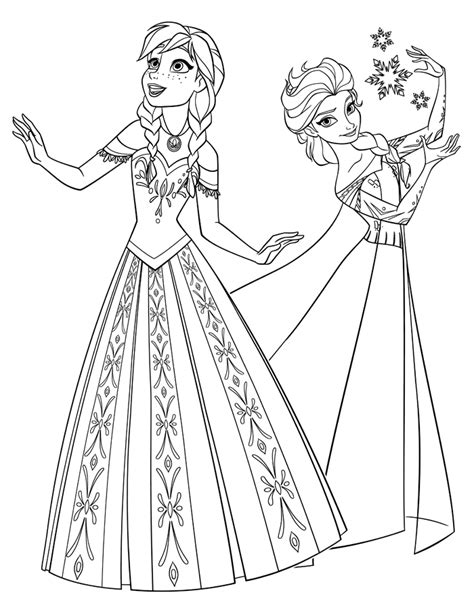 disney movie princesses frozen printable coloring pages