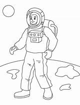Coloring Pages Astronaut Astronauts Printable Kids Space Sheets Bestcoloringpages Colouring Moon sketch template