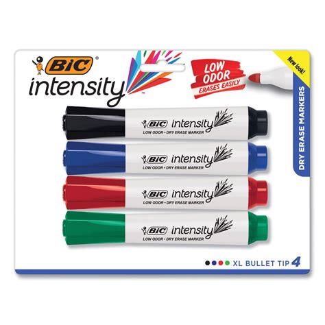 intensity bold tank style dry erase marker extra broad bullet tip assorted colors set reparto