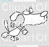 Clip Stomping Determined Outline Dog Illustration Cartoon Rf Royalty Toonaday sketch template