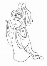 Megara Anastasia Ariel Hercules Princesas Frozen sketch template