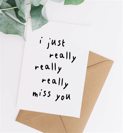 Funny Miss You Cards I Miss You Card Long Distance Card Etsy In 2021