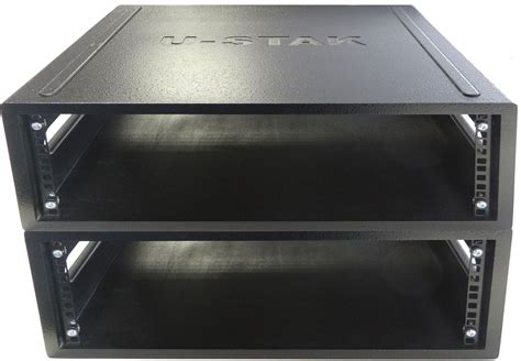 stak  stackable rack mount case pod dj pa studio mixer pc equipment cabinet ebay