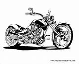 Motorbikes Coloring Choppers Pages Edit Pm sketch template