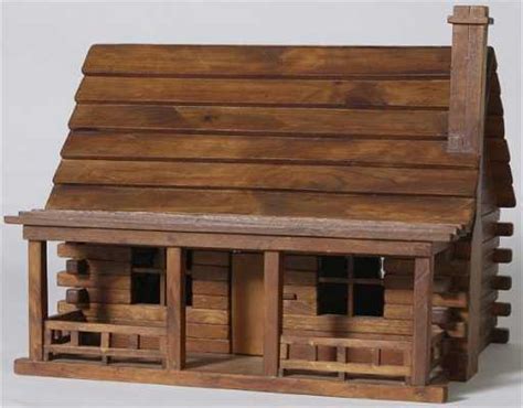 handmade contemporary childs log cabin doll house