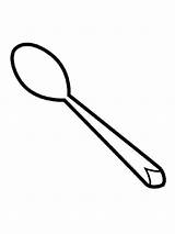 Spoon sketch template