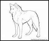 Wolf Coloring Pages Anime Kids Wolves Printable Color Template Templates Animal Comments Leave sketch template