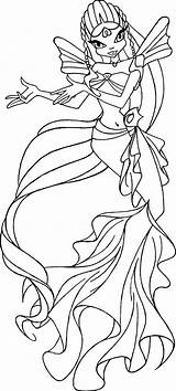 Winx Sirena Colorea Andros Kaynak Shines sketch template