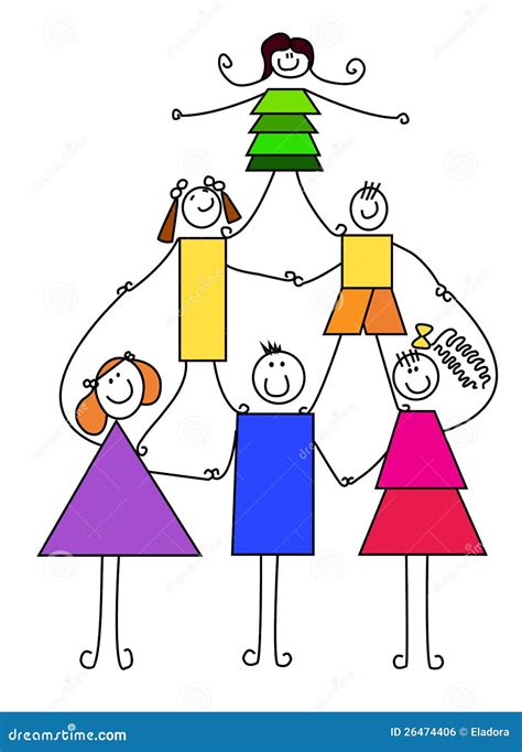 children pyramid royalty  stock image image