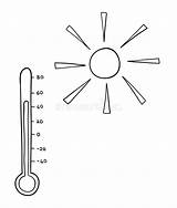 Thermometer Drawn sketch template