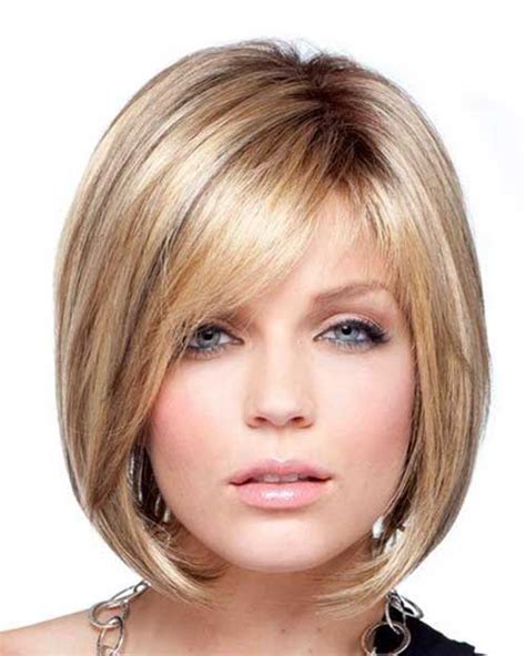 Slightly Angled Bob With Blended Bangs Picture Slightly