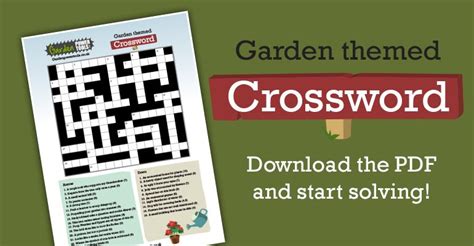 challenging garden themed crossword garden power tools