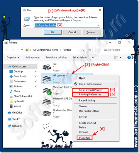 change default printer windows  geomoz