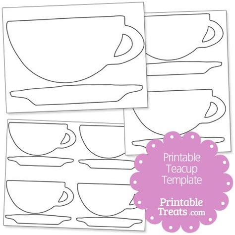 printable teacup template teacup template templates printable