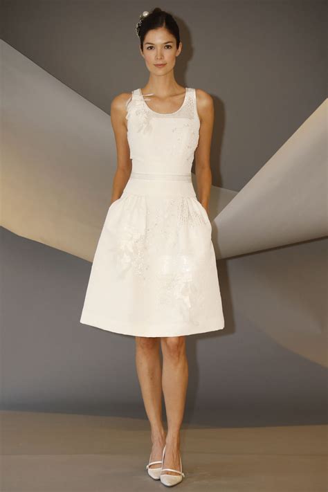 10 Short Wedding Dresses From Carolina Herrera S Latest