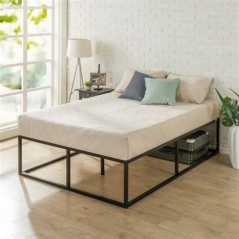 zinus joseph  platform bed frame mattress foundation queen