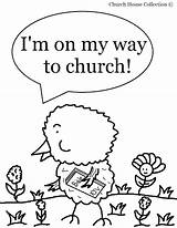 Coloring Sunday School Church Pages Easter Kids Chick Printable Childrens Children Toddlers Color Way Sheet Print Going Getcolorings His Puzzle sketch template