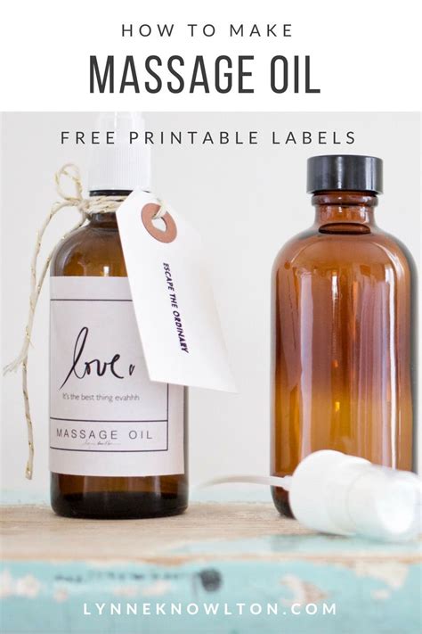 Make Your Own Massage Oil With Essential Oil Ps It S Ahhhmazing