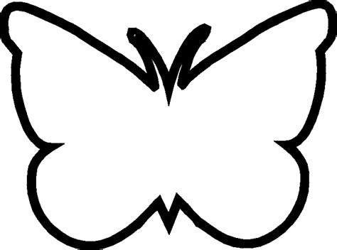 butterfly wing outline clipartsco