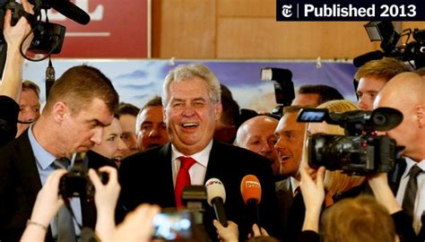 Former Prime Minister Is Elected President Of Czech Republic The New