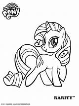Coloring Rarity Pony Little Popular sketch template