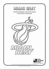 Coloring Nba Pages Miami Logo Heat Basketball Teams Logos Cool Sketch Team Basket Mascot Paintingvalley sketch template