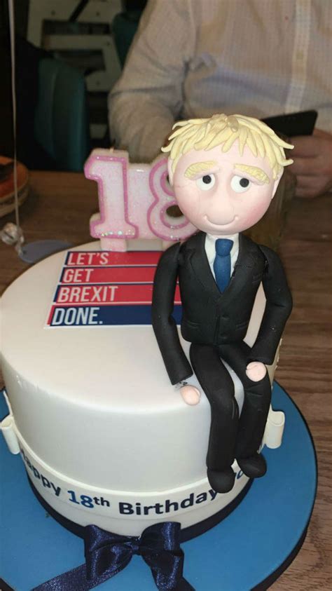 student bullied   college  receiving boris johnson brexit cake    birthday