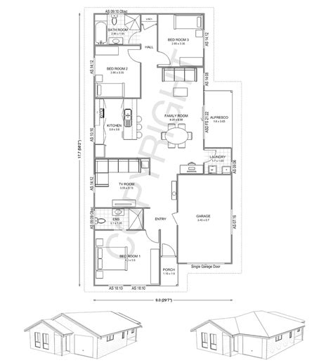 forbes narrow  bedroom kit home floor plan met kit homes