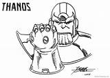Thanos Coloring Infinity Pages Gauntlet Drawing Printable George Perez Kids Color Print War Avengers Marvel Getcolorings Categories Amazing sketch template