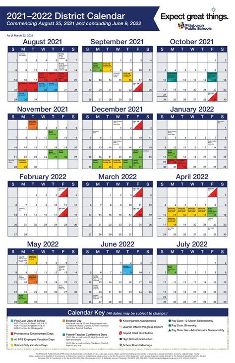 pittsburgh public schools calendar     gambaran