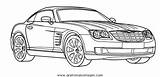 Crossfire Chrysler Autos2 Disegno Trasporto Mezzi Transportmittel Malvorlage Kategorien sketch template