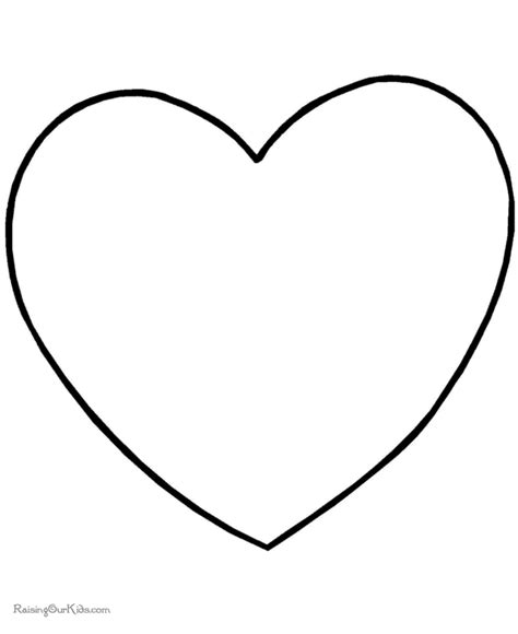 preschool valentine day coloring pages  shape coloring pages