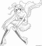 Coloring Pages Anime Girl Angel Printable Wings Angels Emo Demon Print Cat Adults Color Drawing Colouring Girls Sheets Adult Warrior sketch template